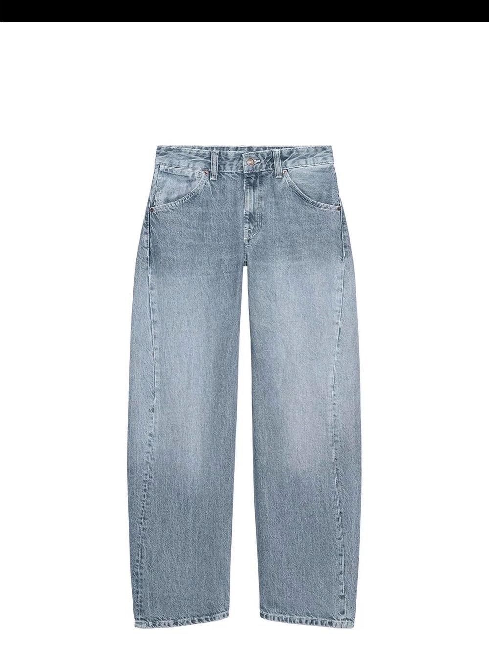 Zara Light Wash Wide-Leg Jeans